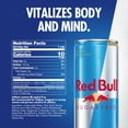 thumbnail image 4 of Red Bull Sugarfree Energy Drink, 80mg Caffeine, 8.4 fl. oz., Pack of 4 Cans, 4 of 16