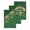 Green, variant on St Patricks Day Kitchen Dish Towels for Drying Dishes Set of 2, Green Shamrock Spring Rainbows Gnomes Waffle Weave Microfiber Hand Tea Bathroom Towels Quick Dry & Absorbent Towel 12x12