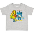thumbnail image 3 of Inktastic 4th Birthday Robot Boys or Girls Toddler T-Shirt, 3 of 5