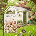 thumbnail image 3 of Welcome Spring Garden Flag Vertical Double-Sided Flower Butterfly Bloom Leaves Yard Flags Spring Farmhouse Outdoor Decoration for Spring Holiday, 12.5x18, 3 of 6