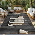 thumbnail image 3 of Fsddascl Vintage White Brown Bear Outdoor Rug for Patio/Deck/Porch, Non-Slip Large Area Rug 4 x 6 Ft, Retro Country Rustic Wood Grain Indoor Outdoor Rugs Washable Area Rugs, Camping Rug Carpet, 3 of 5