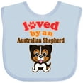 thumbnail image 3 of Inktastic Australian Shepherd Dog Cute Boys or Girls Baby Bib, 3 of 4
