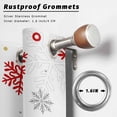 thumbnail image 2 of Outdoor Curtains for Patio Waterproof, Red Christmas Snowflakes Outdoor Privacy Panels Grommet, Winter Xmas Snow Yellow Gray Blackout Outside Curtains for Porch/Cabana 54"x95", 2 Panels, 2 of 8