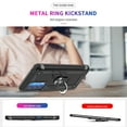 thumbnail image 4 of LeYi Motorola Edge 2021 Phone Cases [Military-Grade] Metal Protective Case with Ring Kickstand Black, 4 of 7