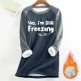 thumbnail image 2 of Women’s Fleece Lined Winter Hoodie Oversized Long Sleeve Fuzzy Soft Mid Length Pullover Casual Loose Fit Warm Loungewear Sweatshirt for Cold Weather,Navy,XXL, 2 of 5