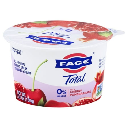 Fage® Total 0% Nonfat Greek Strained Yogurt with Cherry Pomegranate 5.3 oz. Cup