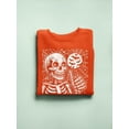 thumbnail image 3 of Creep It Real Skeleton Halloween Graphic - Men's Sweatshirt, 3 of 4