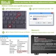 thumbnail image 4 of Batería Bituli AP18E7M AP18E8M 58,75 Wh 3815 mAh 15,4 V, 4 of 6