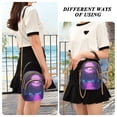 thumbnail image 6 of FORMRS Crossbody Bag for Women Quilted Travel Shoulder Cell Phone Purse with Chain Strap Handbag, Pink Neon Road, 6 of 7