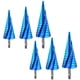 thumbnail image 1 of Brocas Escalonadas de Acero VentDepot 6pzs No.4 al 122032 Azul Acero Broca Escalonada Cónica Espiral, 1 of 1