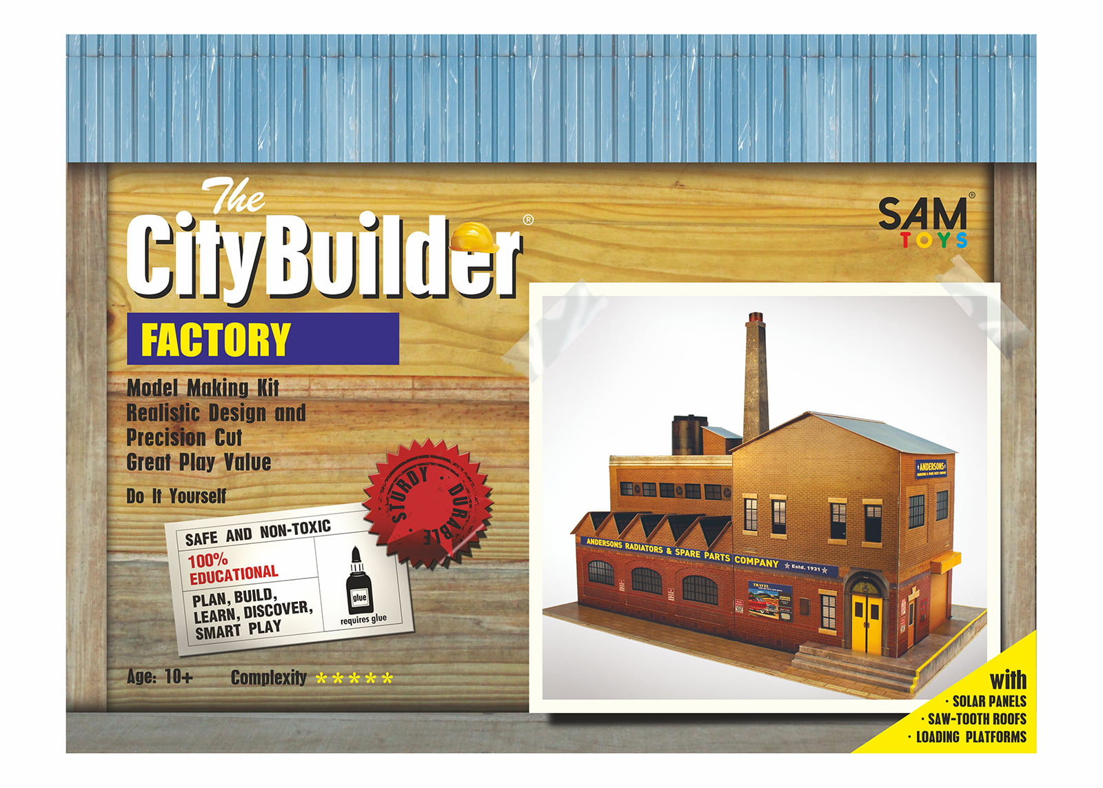 The CityBuilder O Gauge 1:48 Scale Apartment Building Cardboard Model Making Kit Model Railroad Building 
