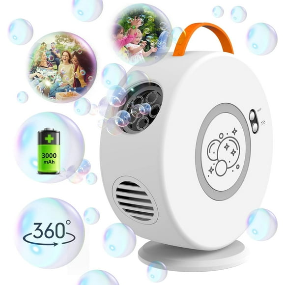 Bubble Machine, Portable Rechargeable Bubble Maker Toy for Kids