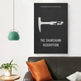 thumbnail image 4 of Shawshank Redemption Classic Illustrated Movie Poster 6 Wall Art Picture Painting Poster Canvas Print Posters Artworks Bedroom Living Room Decor 20x30inch(50x75cm), 4 of 10