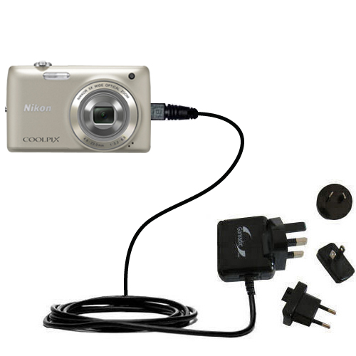 International AC Home Wall Charger suitable for the Nikon Coolpix S4100