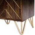 thumbnail image 3 of Beaumont Lane Island Living Wood and Metal Chairside Chest in Brown, 3 of 11