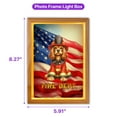 thumbnail image 5 of Firefighter Cocker Spaniel Hero Rescue Fire Dept Fireman USA Flag Acrylic Plaque with Wood Photo Frame Box Cockers Dog Lover Gifts Light Box - 02026, 5 of 5