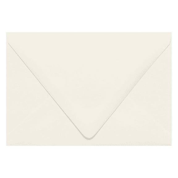 LUXPaper A4 Contour Flap Invitation Envelopes, 4 1/4 x 6 1/4, 80 lb. Natural, 50 Pack