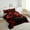 Black, variant on Erosebridal Cherry Blossom Bedding King Comforter Set,Floral Flower Bedding Sets King with Comforter,Botanical Bedroom Decor,Reversible,Breathable,3-Piece