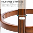 thumbnail image 5 of 26"H Swivel Bar Stool With Wood Frame, Backrest, Cow Top Leather Seat Surface 360° Swivel Upholstered Kitchen Island Chairs For Dining Room, Kitchen, 5 of 7