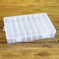 thumbnail image 1 of Allume Jewelry Organizer, Small Plastic Jewelry Box(24 grids) with Movable Dividers Earring Storage Containers Clear, 1 of 3