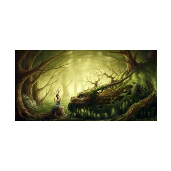 Trademark Fine Art Jojoesart Forgotten Fairytales Canvas Wall Art - 10x19