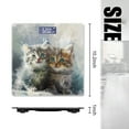 thumbnail image 2 of High Precision Body Weight Scale Smart Bathroom Scales with Large LCD Display(400lbs),Decorative for Bedroom-Fluffy Kittens With Big Eyes Sitting Together, 2 of 4