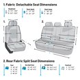 thumbnail image 3 of FH Group Car Seat Covers Full Set Neoprene - Universal Fit, Automotive Seat Covers, Airbag Compatible, Split Bench Rear Seat, Washable Car Seat Cover for SUV, Sedan, 3 of 6
