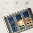 thumbnail image 6 of Elephant Stock Window To Beach Scene Wall Art - Beach Canvas Canvas - 12" x 8", 6 of 8