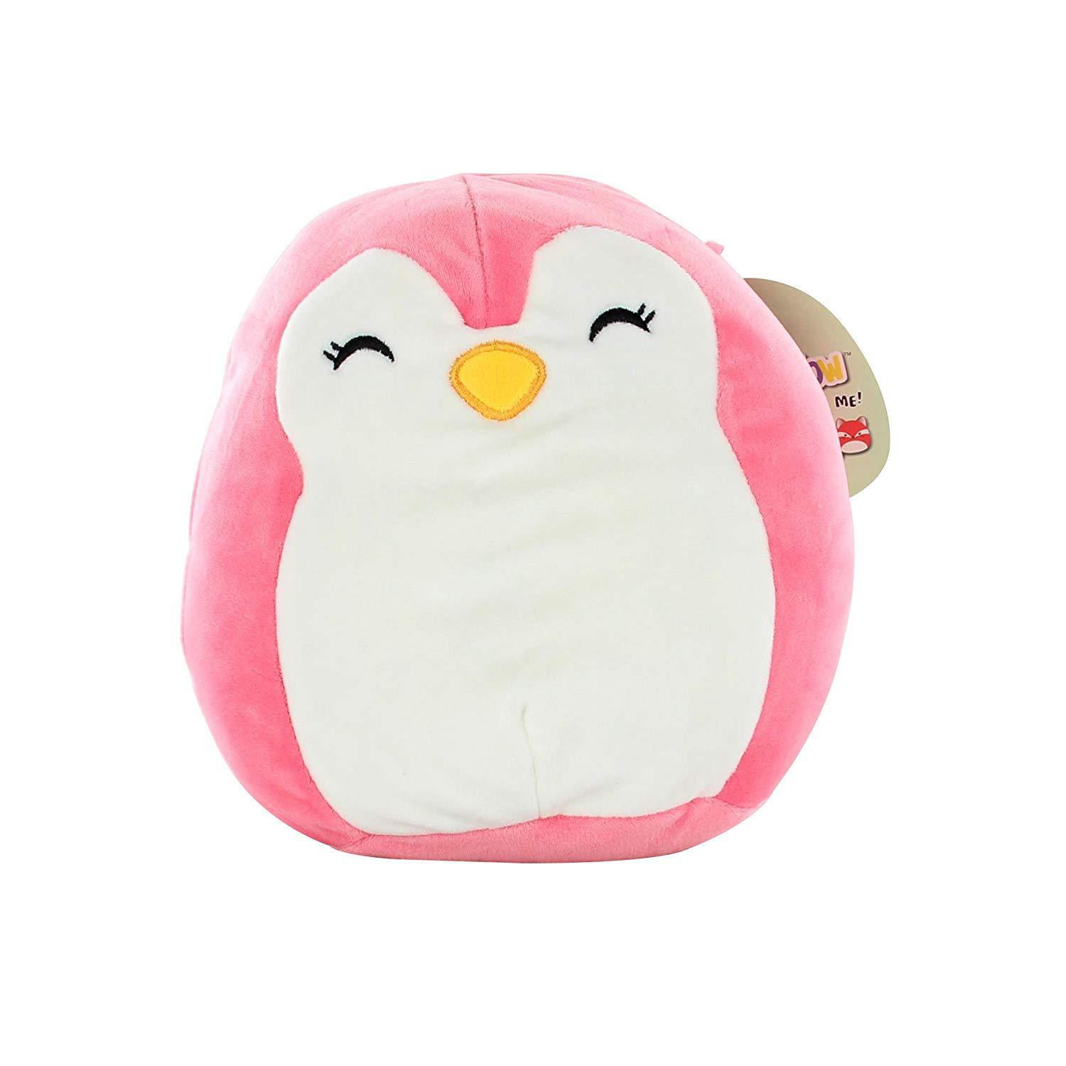 NEW Squishmallow Pink Penguin Pink Holiday Fleece Toy Keychain Backpack Clip 