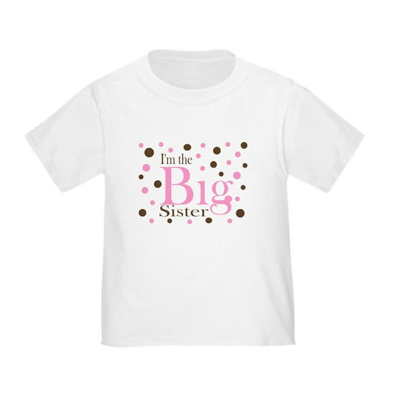 CafePress - Im The Big Sister Dots T Shirt - Cute Toddler T-Shirt, 100% Cotton