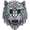 Green, variant on Men's Stainless Steel Vintage Domineering Cool Punk Gothic Roaring Tiger Head with Devil Bloody Eye Gemstone Biker Ring