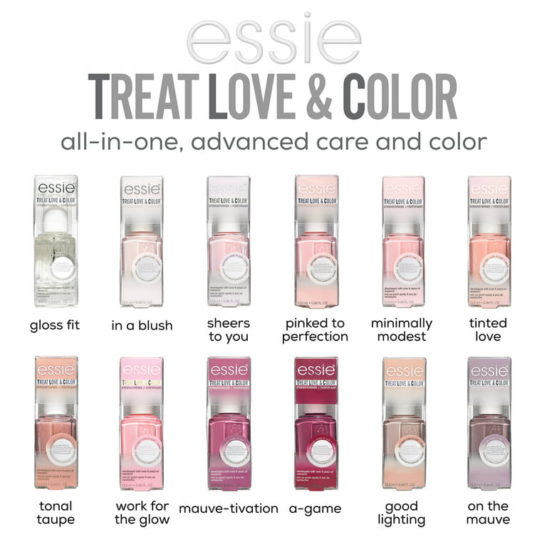 treat essie lite-weight, & & fl. strengthener, polish 0.46 nail color love oz.
