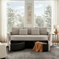 thumbnail image 2 of Lifestyle Solutions Bryson Modern Storage Sofa, Taupe Chenille Fabric, 2 of 6