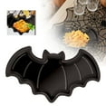 thumbnail image 2 of CHELIASD Halloween Party Serving Trays, New Plastic Dessert Bat Candy Snack Plates, Serving Platters Farmhouse Trays for Halloween Party Decor, 2 of 9