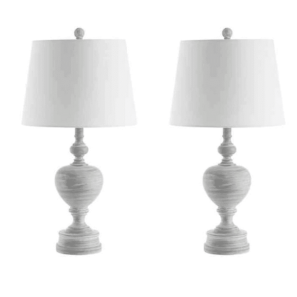 Safavieh Alban Nautical 27 In H Table Lamp White Wash Set Of 2 Com Safavieh Alban Nautical 27 In H Table, Safavieh Melina Table Lamps