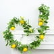 thumbnail image 3 of Guirnalda artificial de hoja de olivo | 200cm 78.74in Hojas de imitación de PVC verde con anillo de fruta para arco de boda, hogar, fiesta y decoración navideña | Planta de simulación de suspensión, 3 of 8