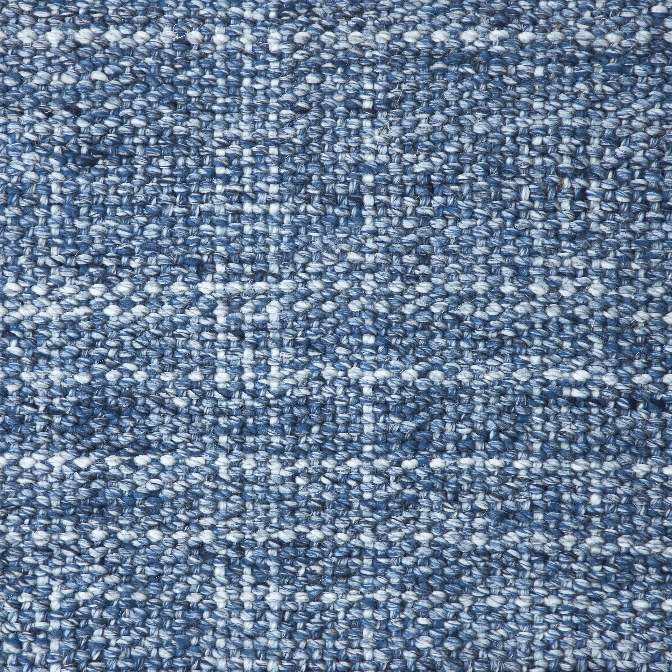 Better Homes & Gardens Washed Indigo Blue Handwoven Plaid Wool Scatter Accent Indoor Rug, 30" x 46"