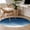 blue, variant on Teal Ocean Round Area Rug 4 FT, Non Slip Indoor Outdoor Rug, Coastal Sea Moire Waves Abstract Ombre Art Washable Soft Circular Carpet Non-Shedding Floor Mat for Coffee Table Nursery Foyer Balcony
