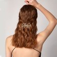 thumbnail image 5 of Horquilla con borde de horquilla y taladro de rin con perlas, clip para flequillo, temperamento, accesorios para el cabello de pico de pato; estilo: estilo 4;, 5 of 5
