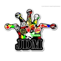 JDM Joker Crown Hat Sticker Bomb Racing Drifting Drag Car Truck Sticker Decal V7
