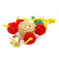 thumbnail image 4 of Christmas Parrot Chew Toy - Rattan Ball Bell Hanging Bird Toy Parrot Bite Toy, 4 of 4