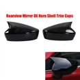 thumbnail image 2 of Tapas de espejo retrovisor lateral de coche para 6 Atenza 2020-2023, carcasa protectora de cuerno de buey negro brillante, 2 of 5