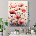thumbnail image 4 of Qisvanset 12x16 Inch Pink Floral Canvas Wall Art, Cottagecore Whimsical Art Apartment Nursery Decor, 4 of 8