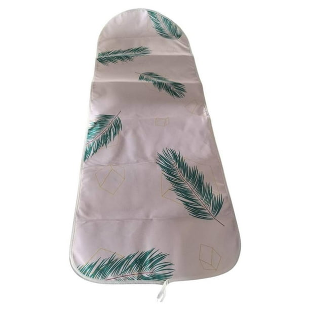 Funda para tabla de planchar con impresión digital. Funda para tabla de planchar resistente al calor. Planchado. plumas verdes