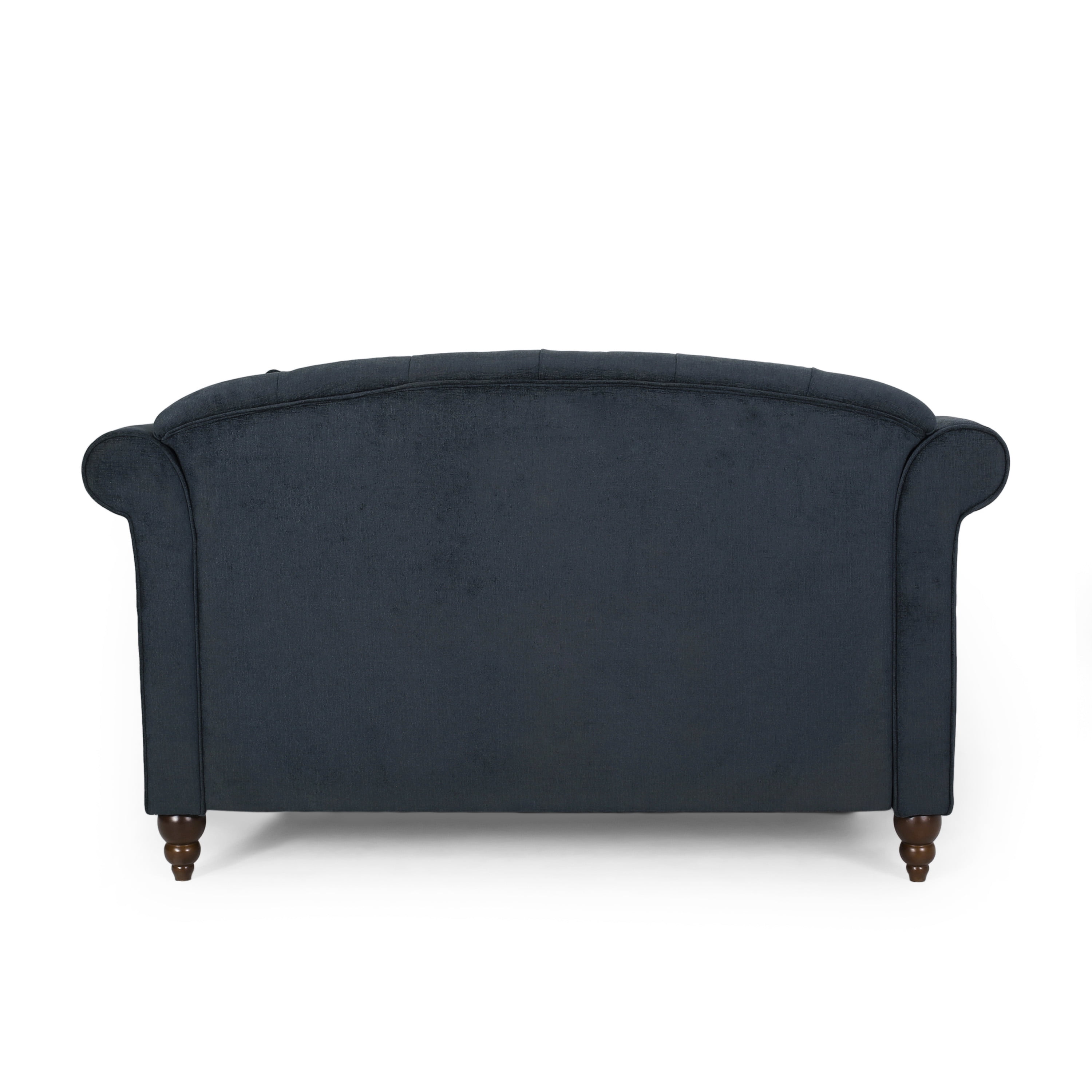 Noble House Ackland Indoor Fabric Tufted Chaise Lounge, Charcoal