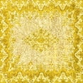thumbnail image 1 of Ahgly Company Indoor Square Oriental Yellow Traditional Area Rugs, 4' Square, 1 of 4
