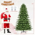 thumbnail image 3 of Costway 7 FT Artificial Christmas Tree with 370 LED Lights, 1090 Branch Tips for Home Party, 3 of 10