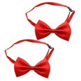 thumbnail image 2 of 2pcs Pre-tied Bow Ties For Men Men Bow Tie Bridegroom Bow Tie Wedding Bow Tie Party Bow Tie Polyester Bow Tie Men Bowknot Bow Tie For Wedding, 2 of 4