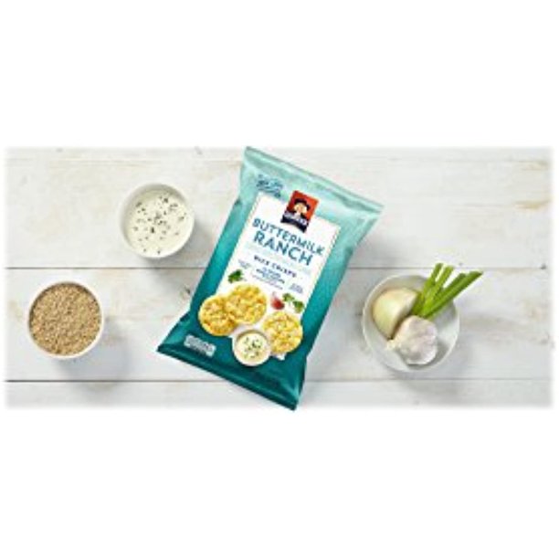 Quaker Rice Crisps, Gluten Free, Buttermilk Ranch, 3.03Oz Bags, 12