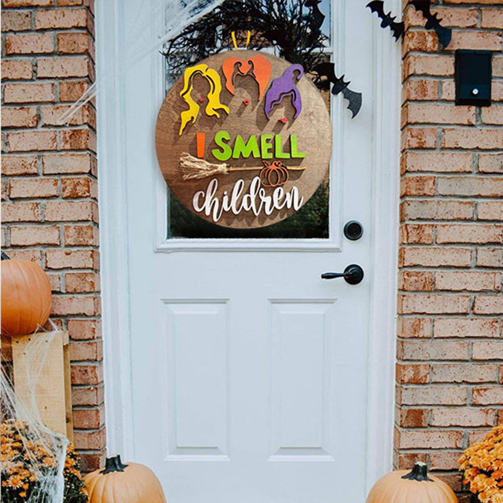 Funny Welcome Door Hanger Personalized Its Just A Bunch Of (Hocus Pocus) Decor - image 5 of 8